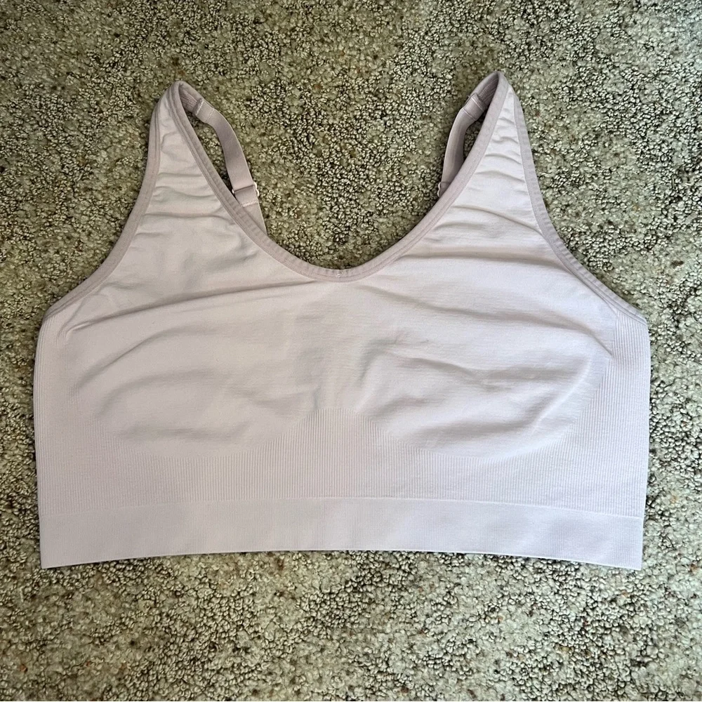 Cacique light ballerina pink unpadded bralette